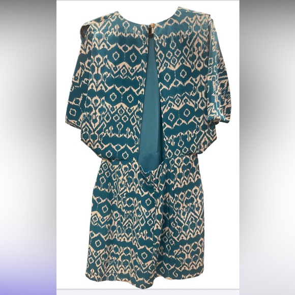 Wren 100% Silk Geometric Print Dress - Picture 4 of 11